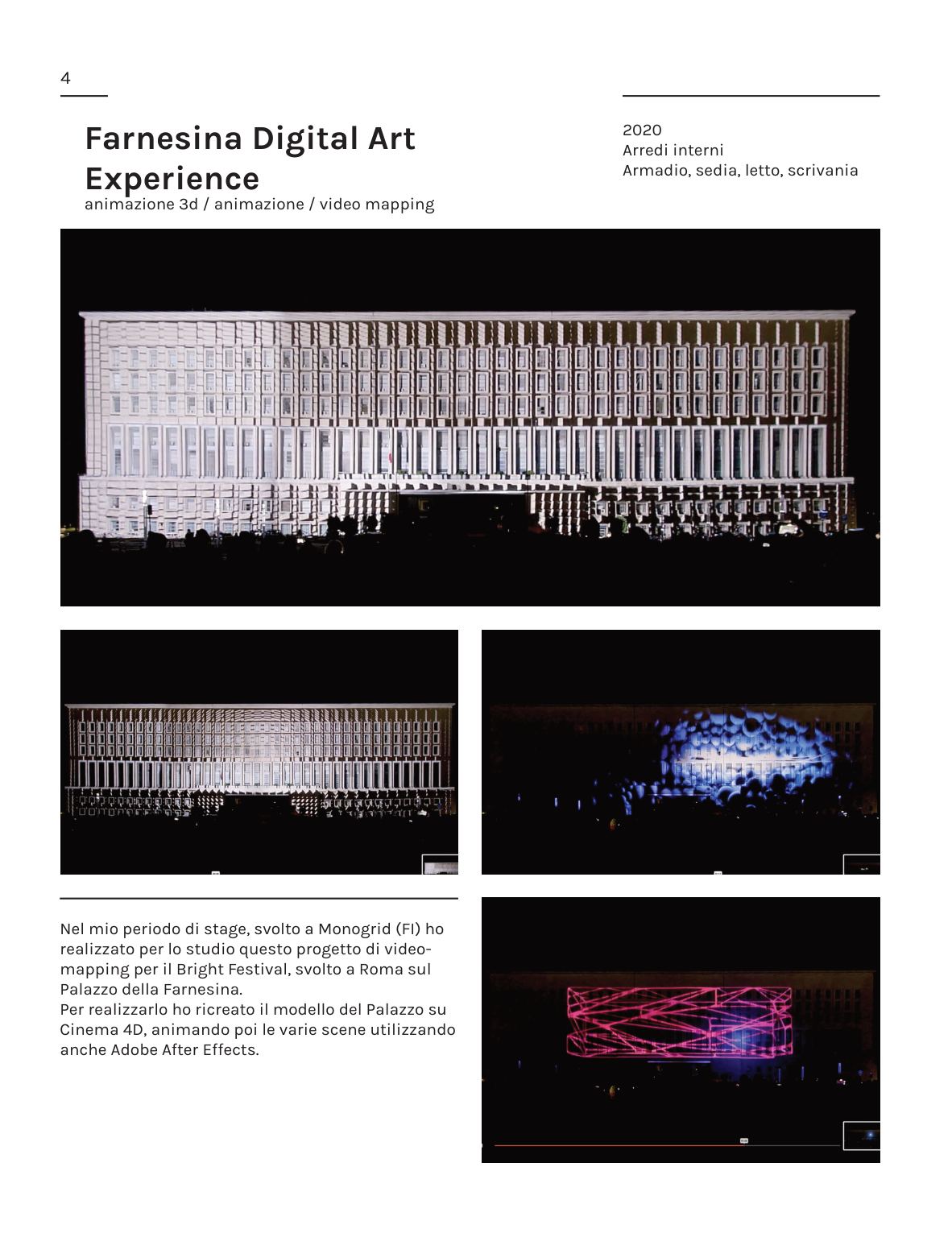 Portfolio 2024 — Farnesina Digital Art Experience — pagina 1