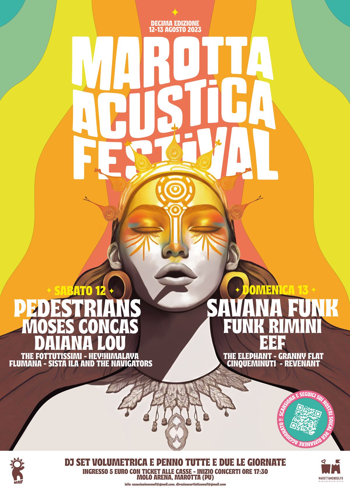 Locandina originale Marotta Acustica Festival 2023