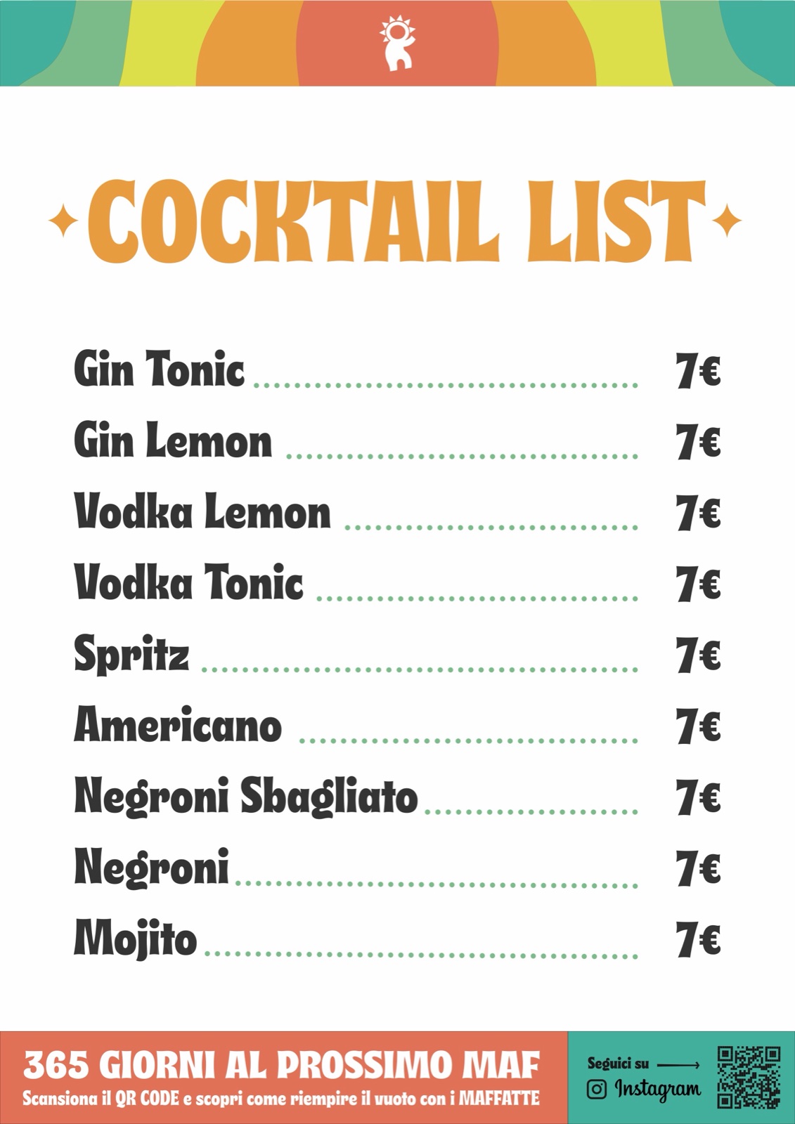 MAF 2023: cocktail list · A3