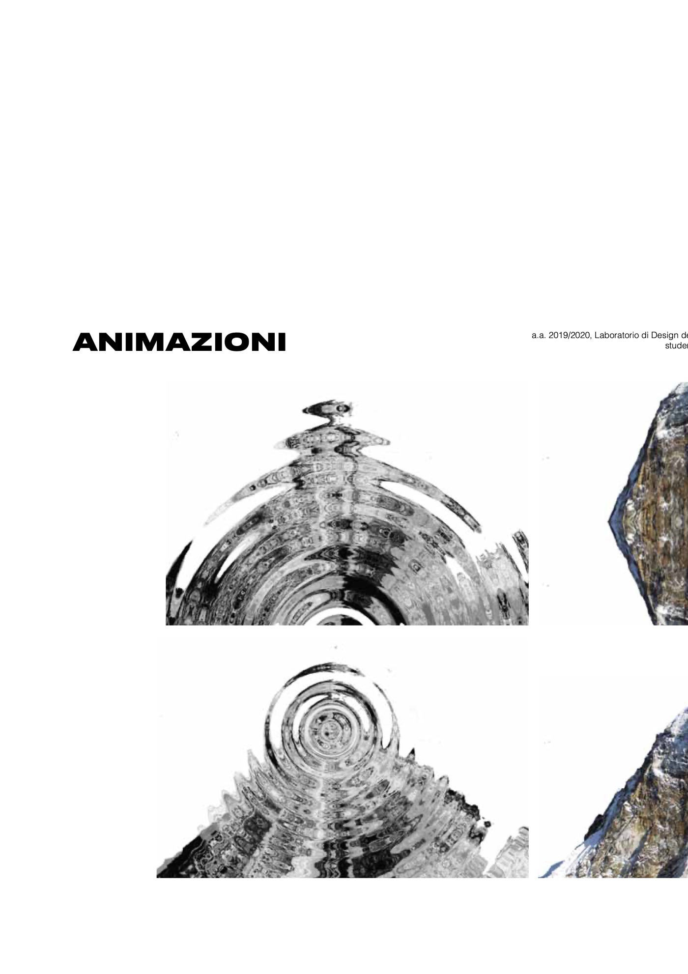 Mirror, documento di progetto: le prime animazioni