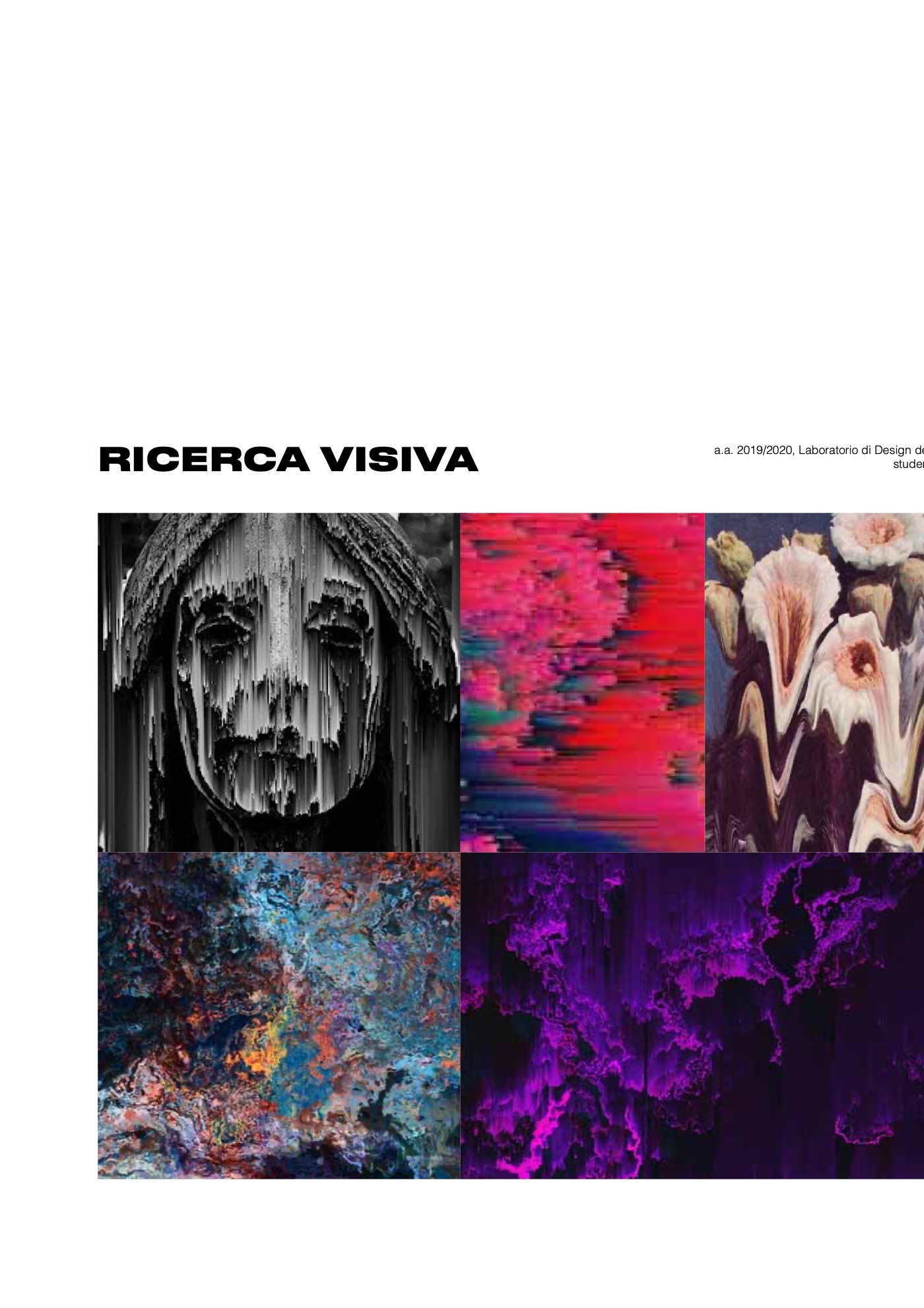 Mirror, documento di progetto: la ricerca visiva