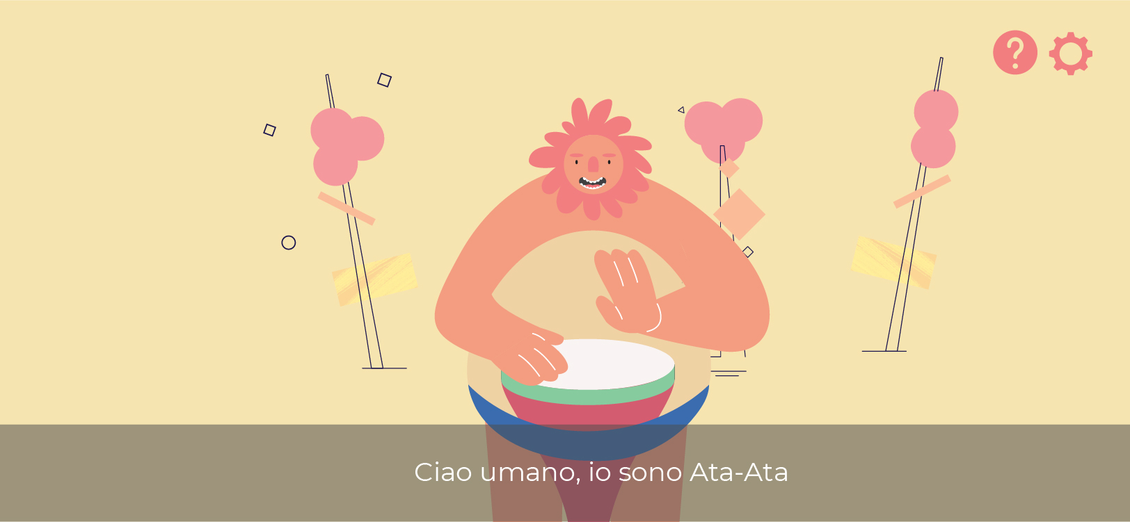 Ata-Ata suona il tamburo