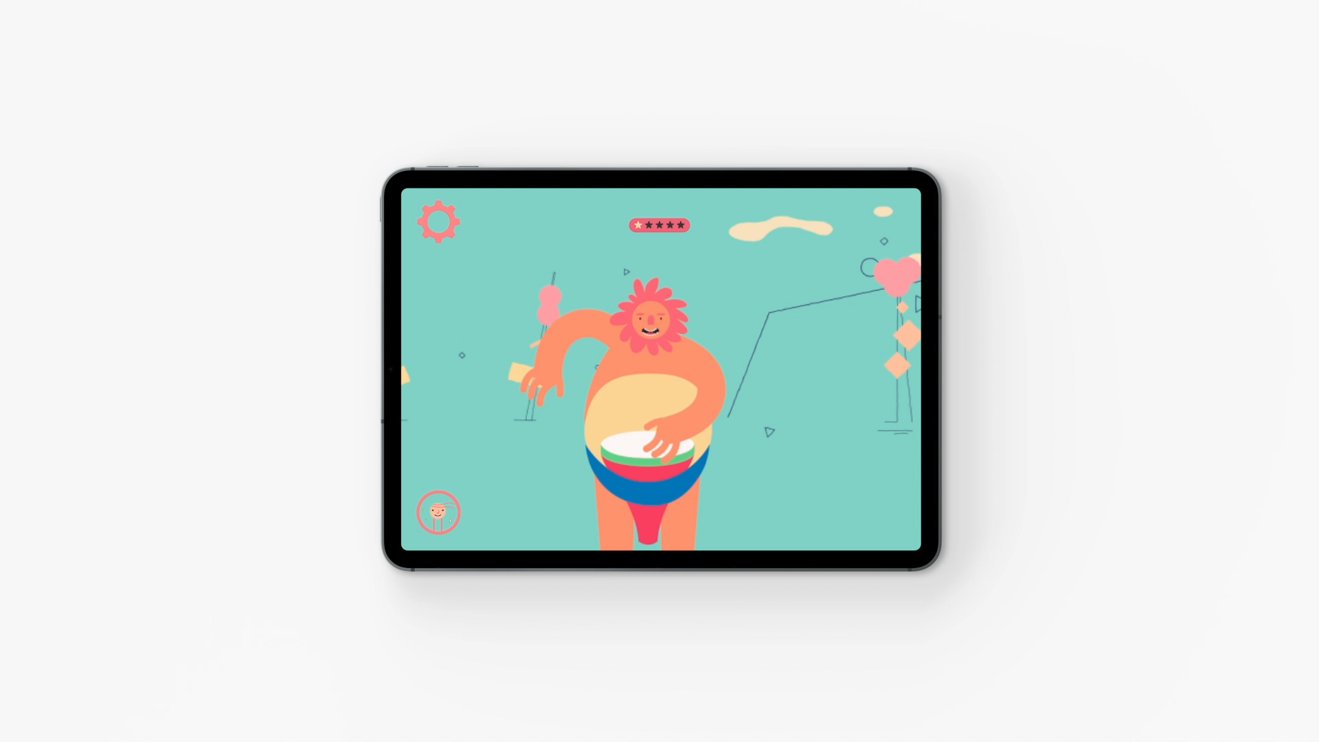 Applicazione Musity su tablet